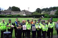 Police and community leaders involved in the cold calling control zone